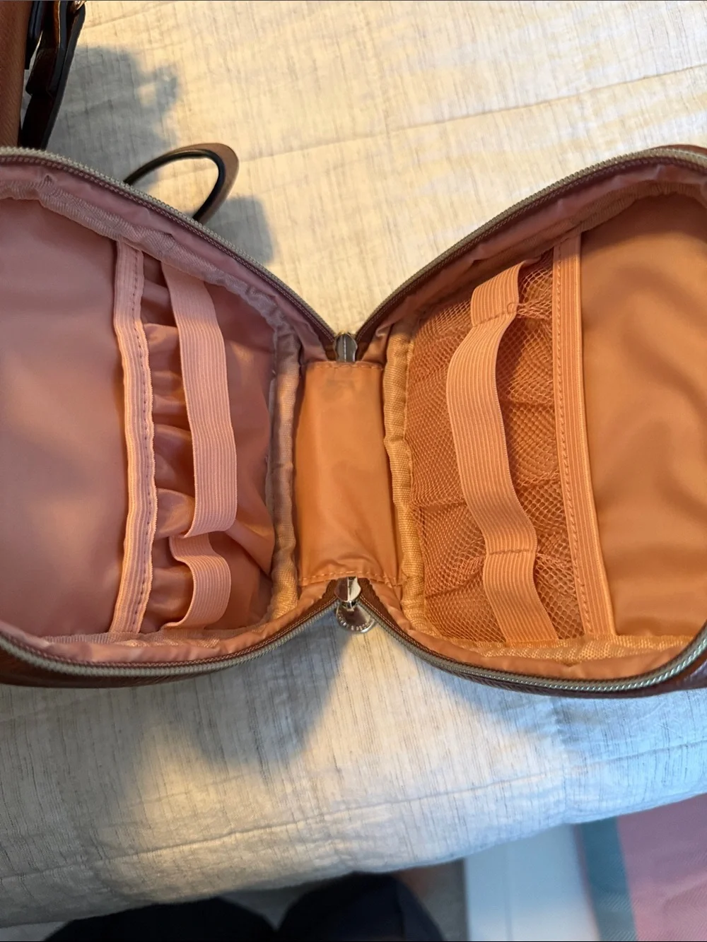 Poppy and Peonies Cognac Go-Getter and tech case